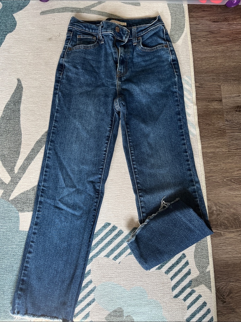 Levi's Dark Blue Straight Leg Women's Jeans